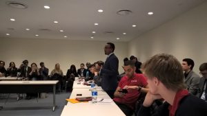 YNCCC discusses Youth Engagement_ Nahom Zeleke at 9th ECOSOC Meeting, New York, USA